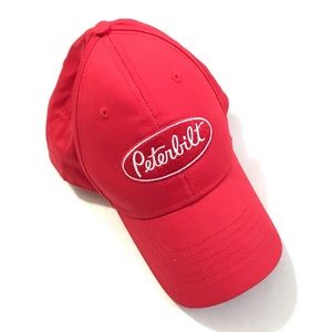 Peterbilt Red Snapback Hat Cap Class Pays Trucker